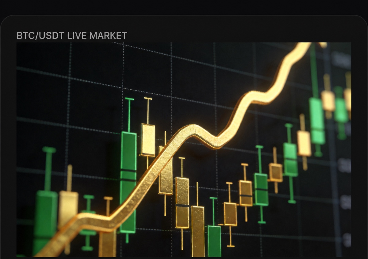 TurboFlow Trade fee comparison beside a crypto market chart